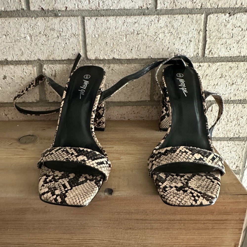 Nasty Gal- Faux Snake Skin Heels